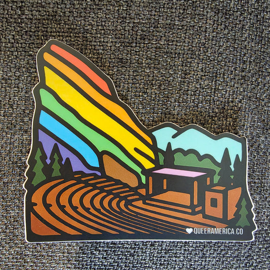 Denver Red Rocks Pride - Sticker (3")