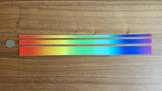 LGBTQ+ Rainbow Gradient Car Bumper Sticker (15")
