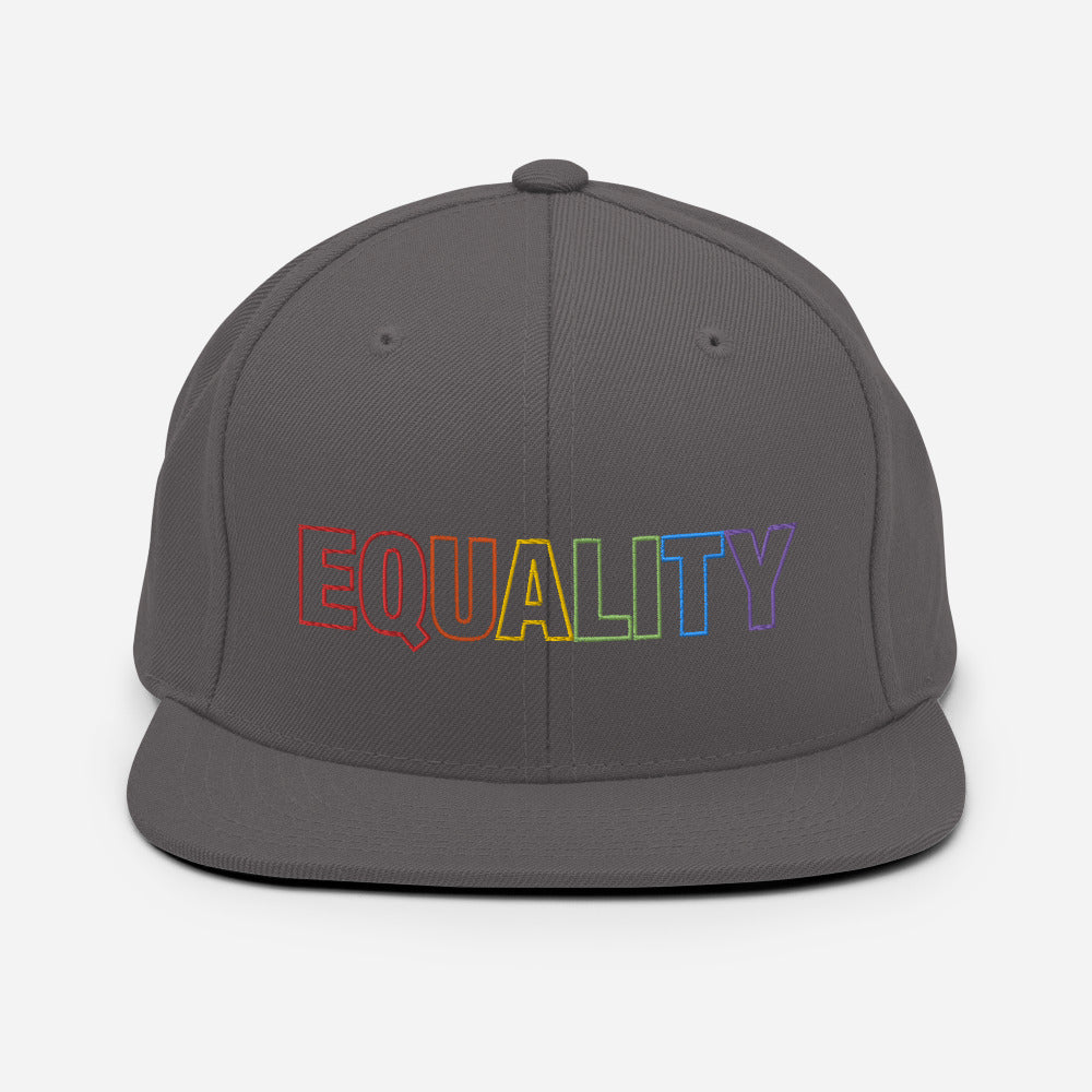 Equality - Snapback Hat (Embroidered)