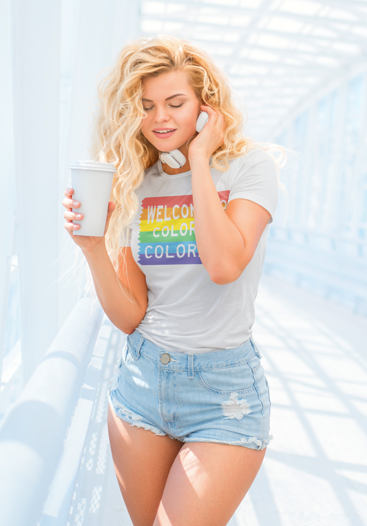Colorful Colorado Rainbow Sign - Women's Shirt