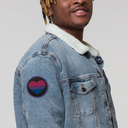 Bisexual Pride Heart - Patch (Embroidered)