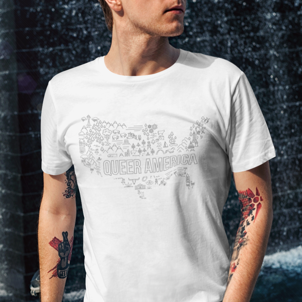Queer America Map - Unisex Shirt
