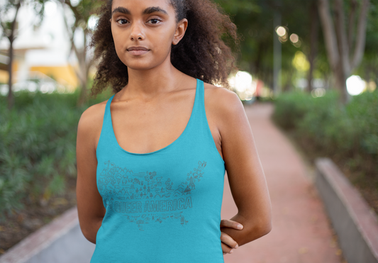 Queer America Map - Women's Tank Top