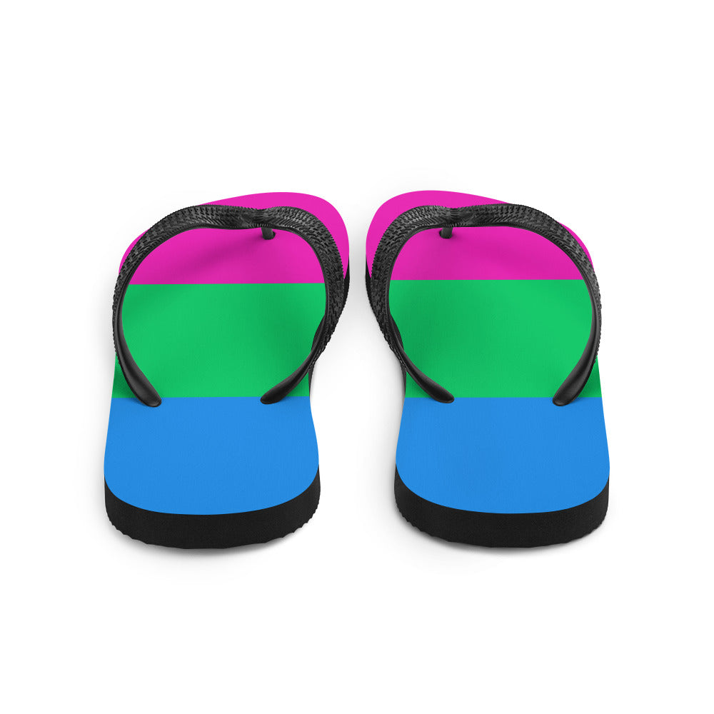 Polysexual Pride Flip-Flops - Queer America Clothing
