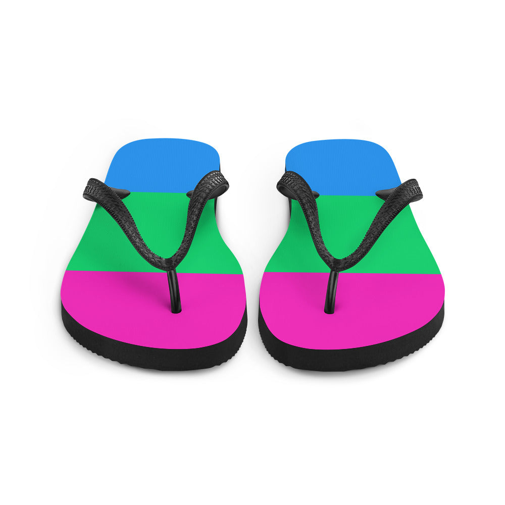 Polysexual Pride Flip-Flops - Queer America Clothing