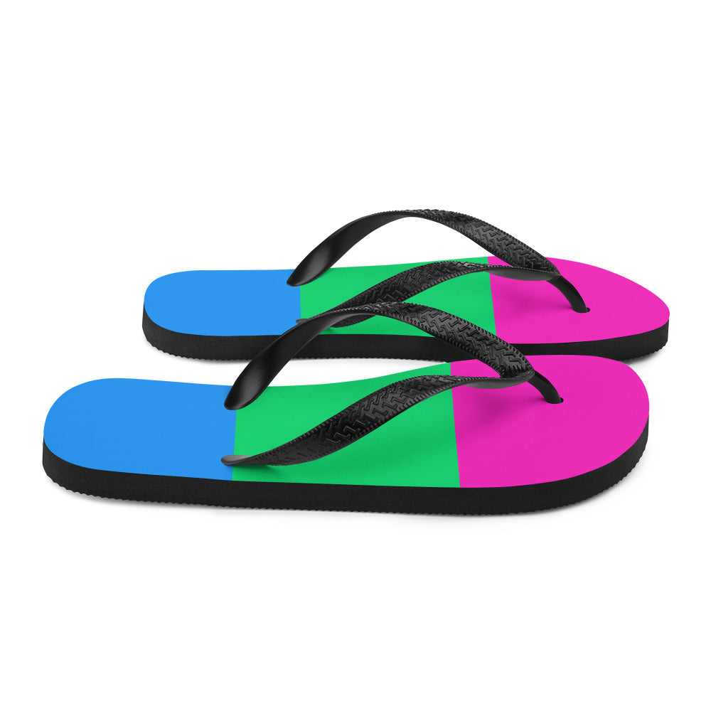 Polysexual Pride Flip-Flops - Queer America Clothing