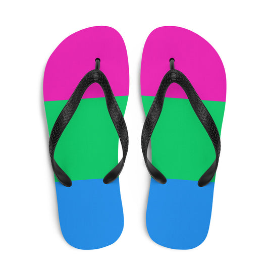 Polysexual Pride Flip-Flops - Queer America Clothing
