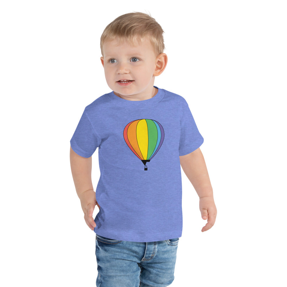 Hot Air Balloon Rainbow - Toddler Shirt
