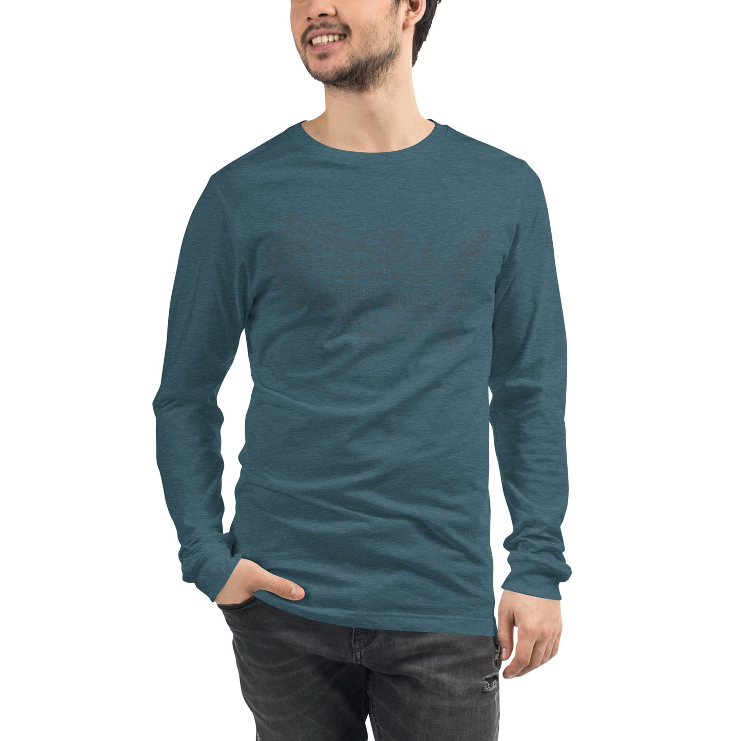 Queer America Map - Unisex Long Sleeve
