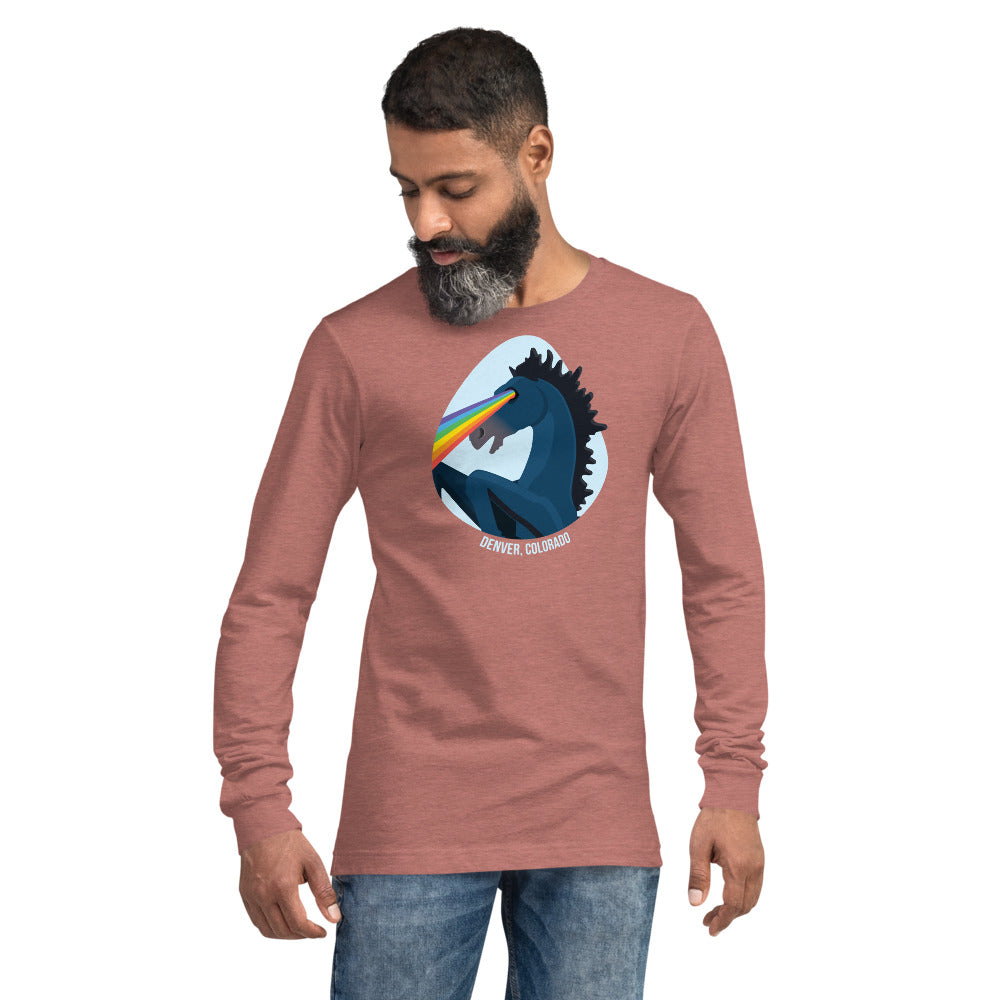 Denver Blucifer Pride Eyes - Unisex Long Sleeve
