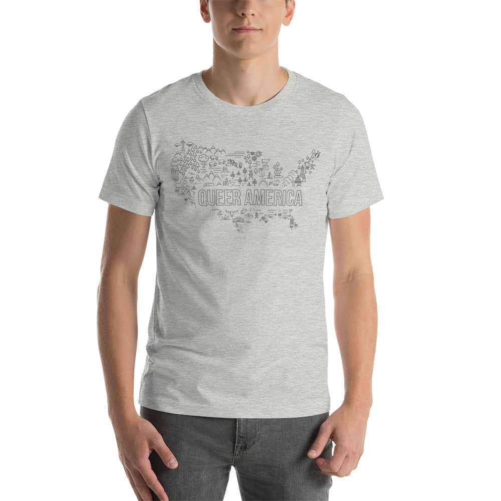 Queer America Map - Unisex Shirt