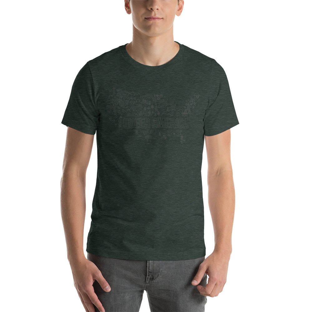 Queer America Map - Unisex Shirt