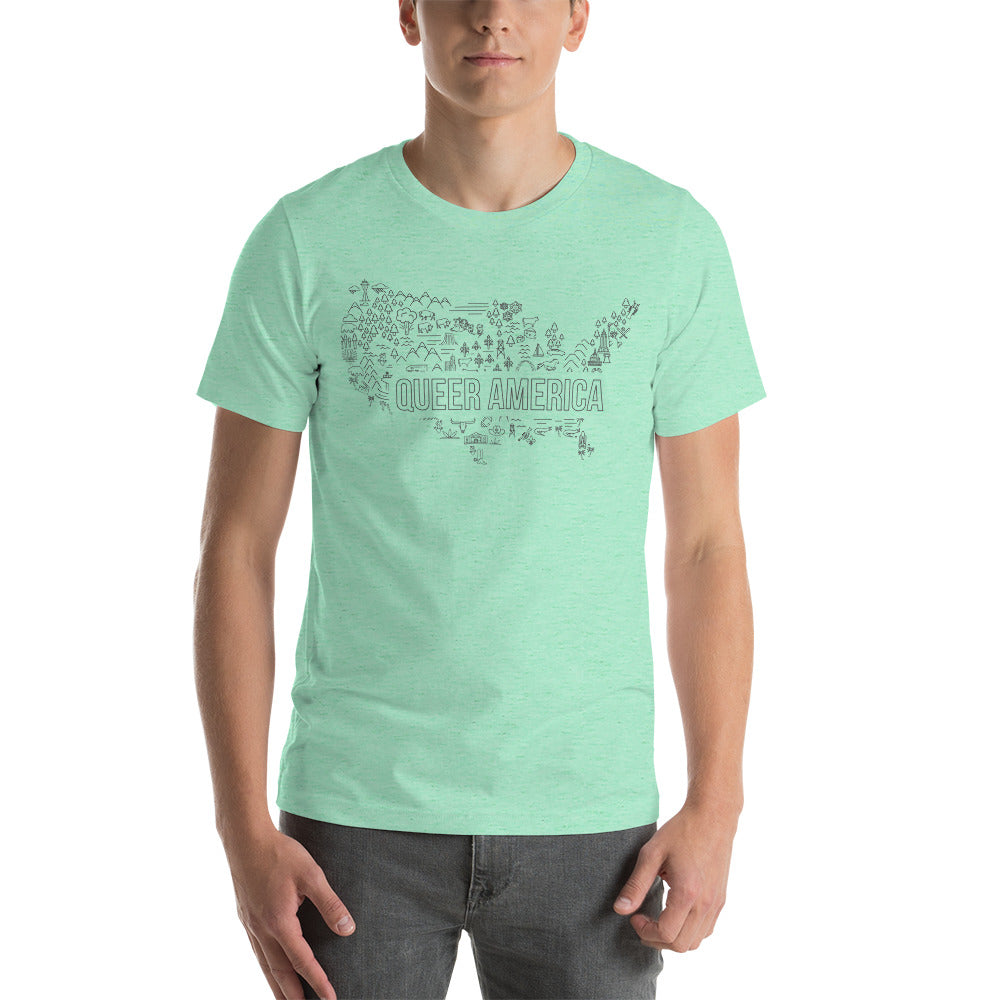 Queer America Map - Unisex Shirt