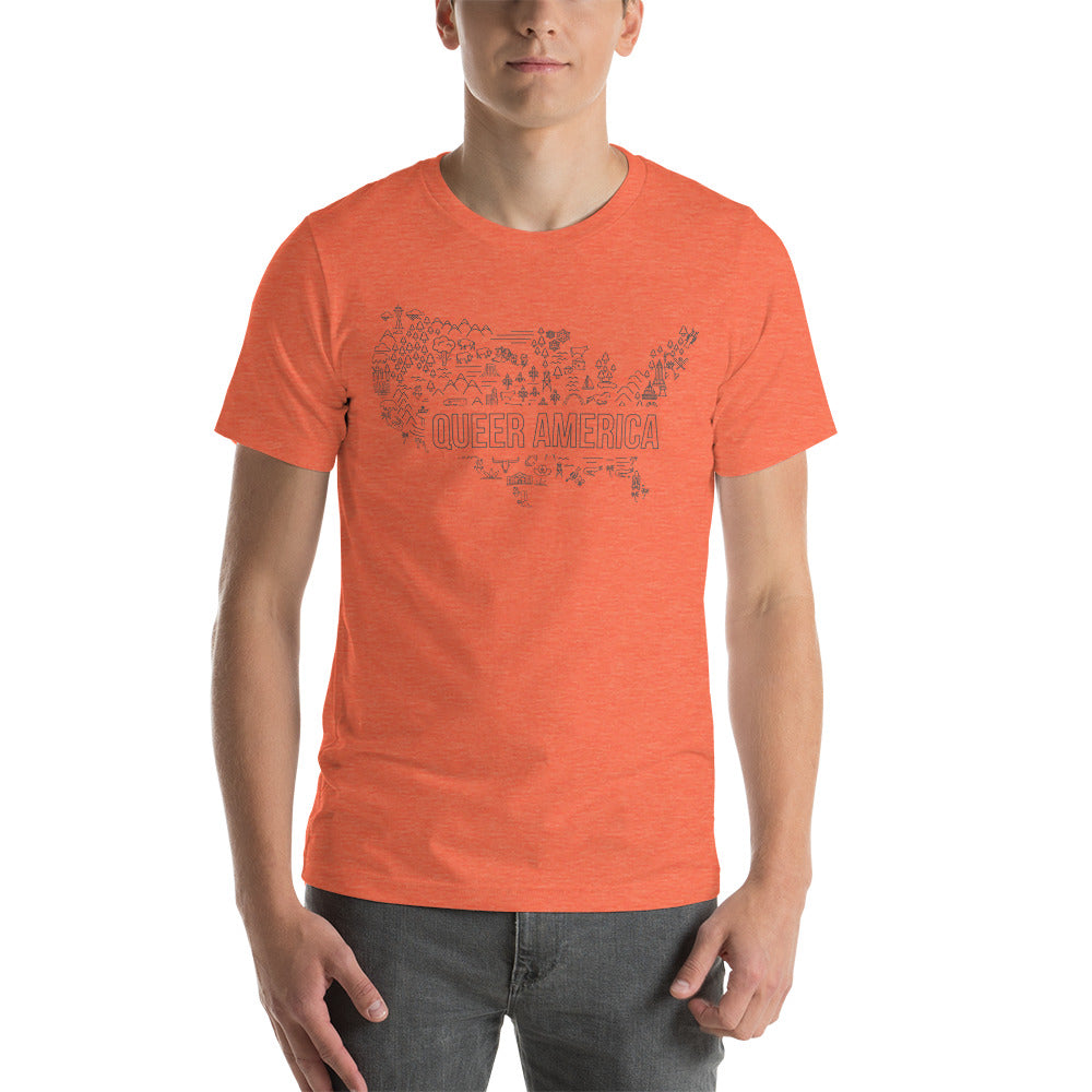 Queer America Map - Unisex Shirt