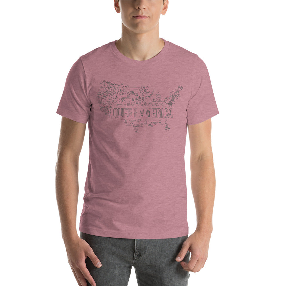 Queer America Map - Unisex Shirt
