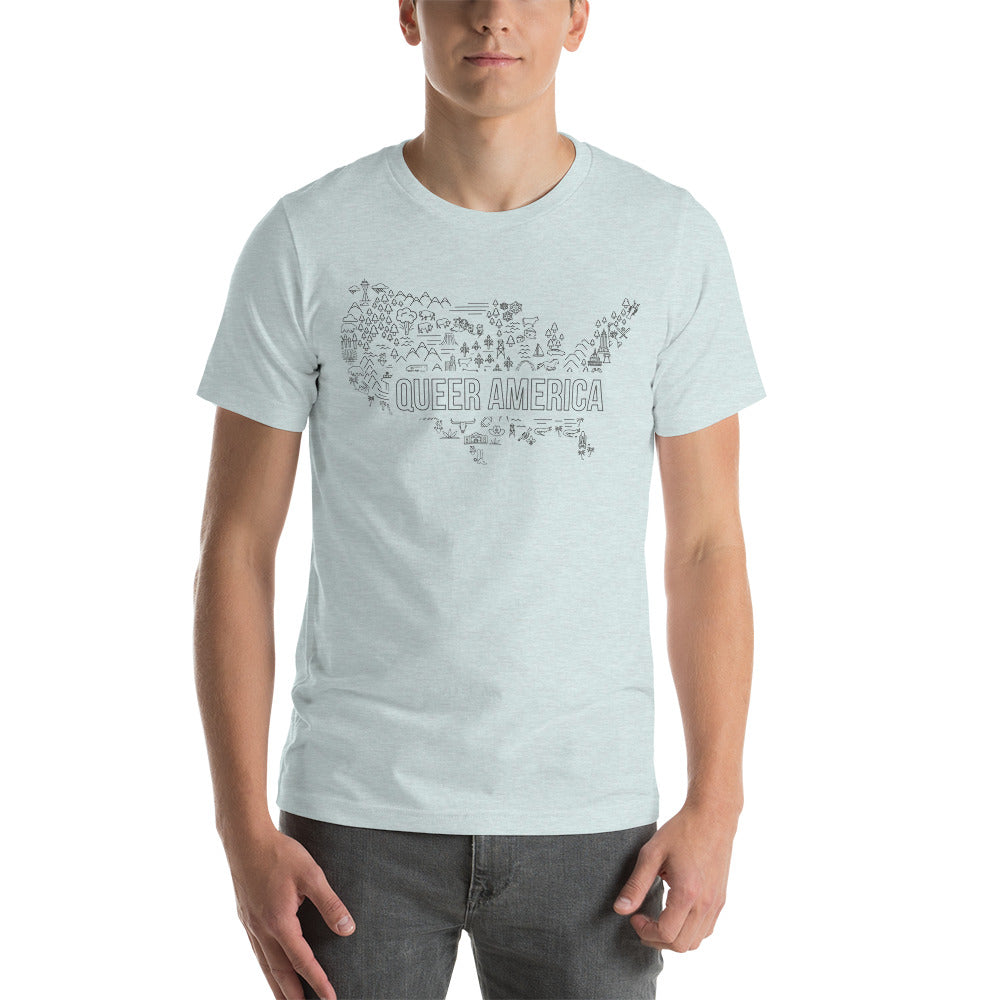 Queer America Map - Unisex Shirt