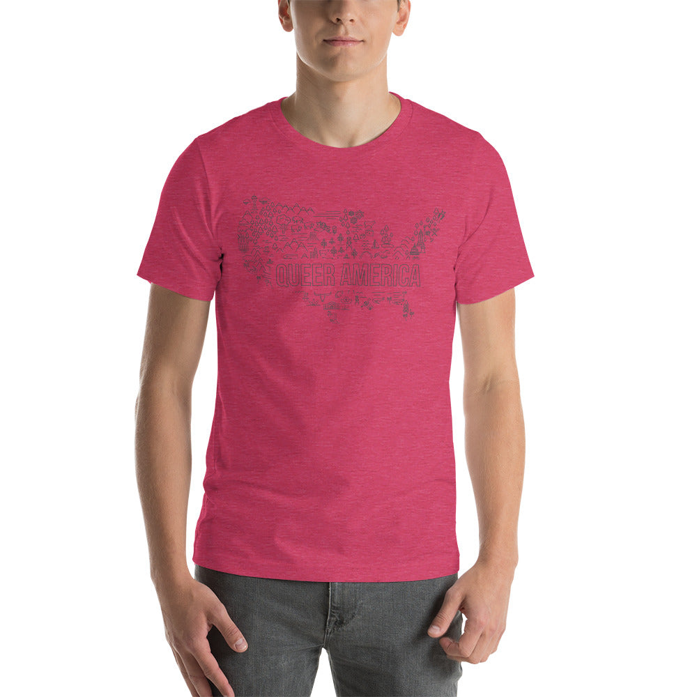 Queer America Map - Unisex Shirt