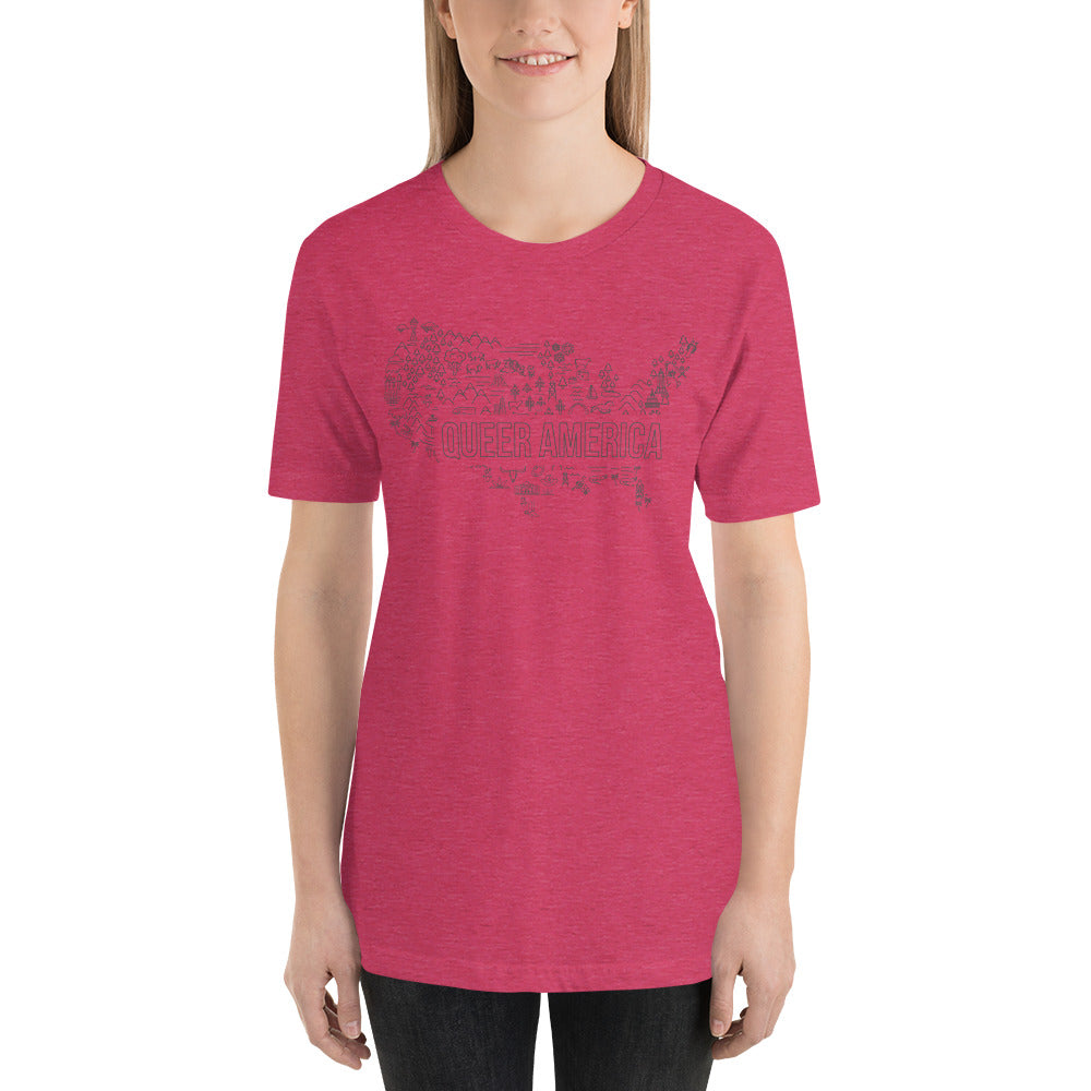 Queer America Map - Unisex Shirt