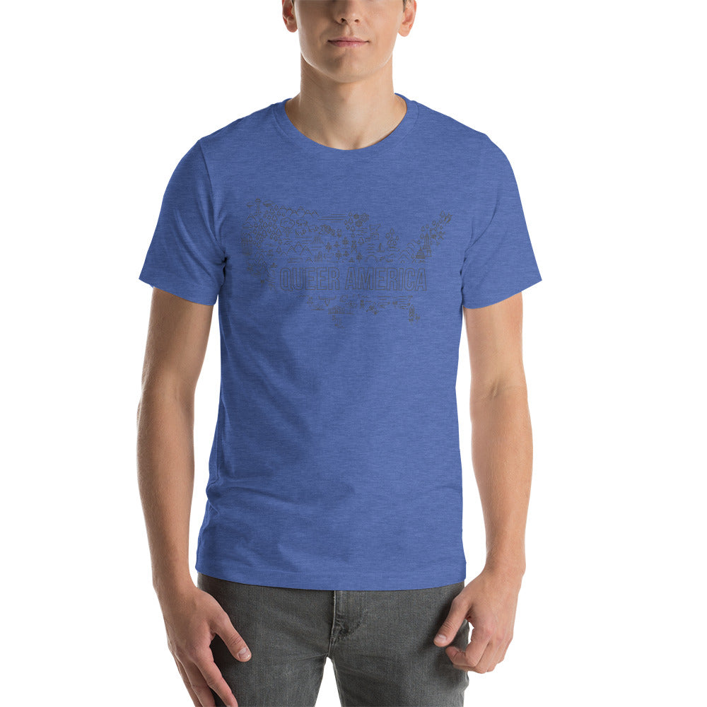 Queer America Map - Unisex Shirt