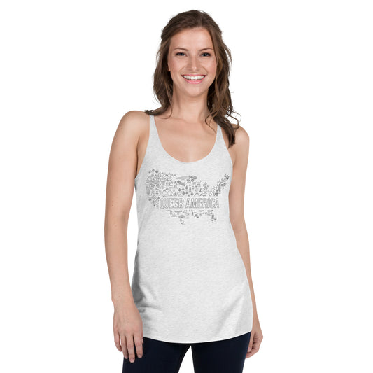 Queer America Map - Women's Tank Top