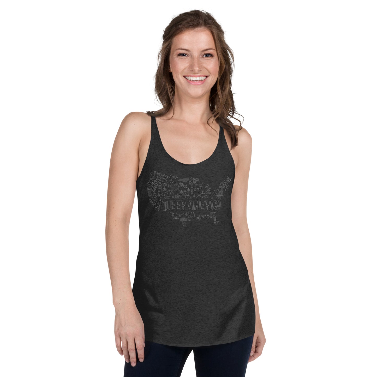Queer America Map - Women's Tank Top
