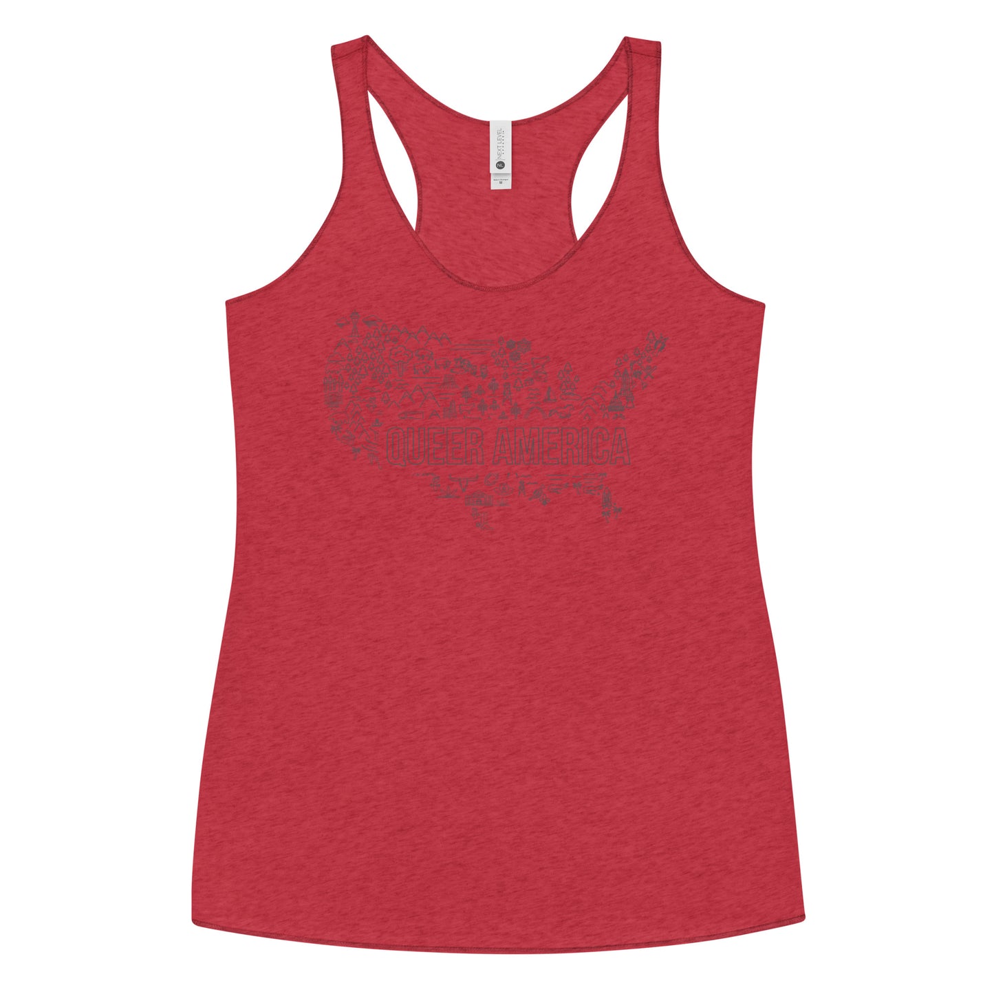 Queer America Map - Women's Tank Top