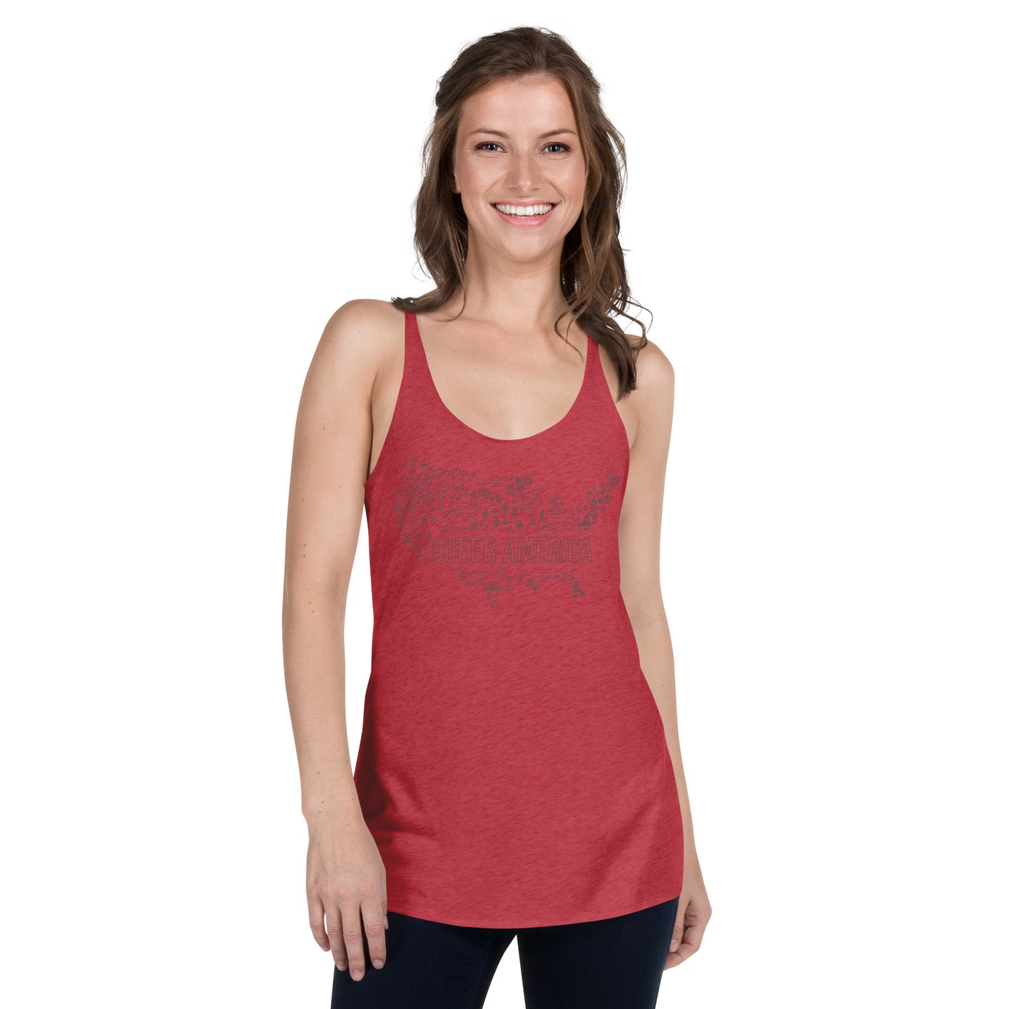 Queer America Map - Women's Tank Top