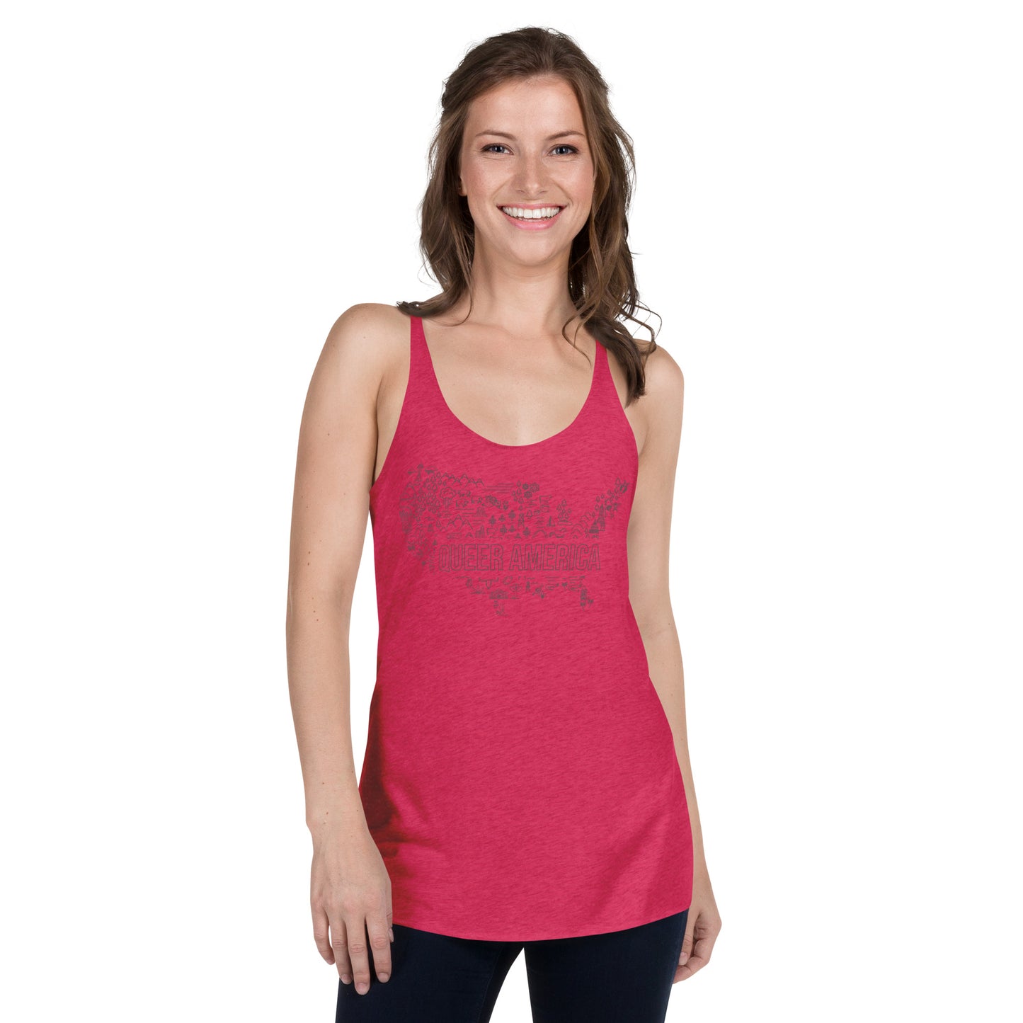 Queer America Map - Women's Tank Top