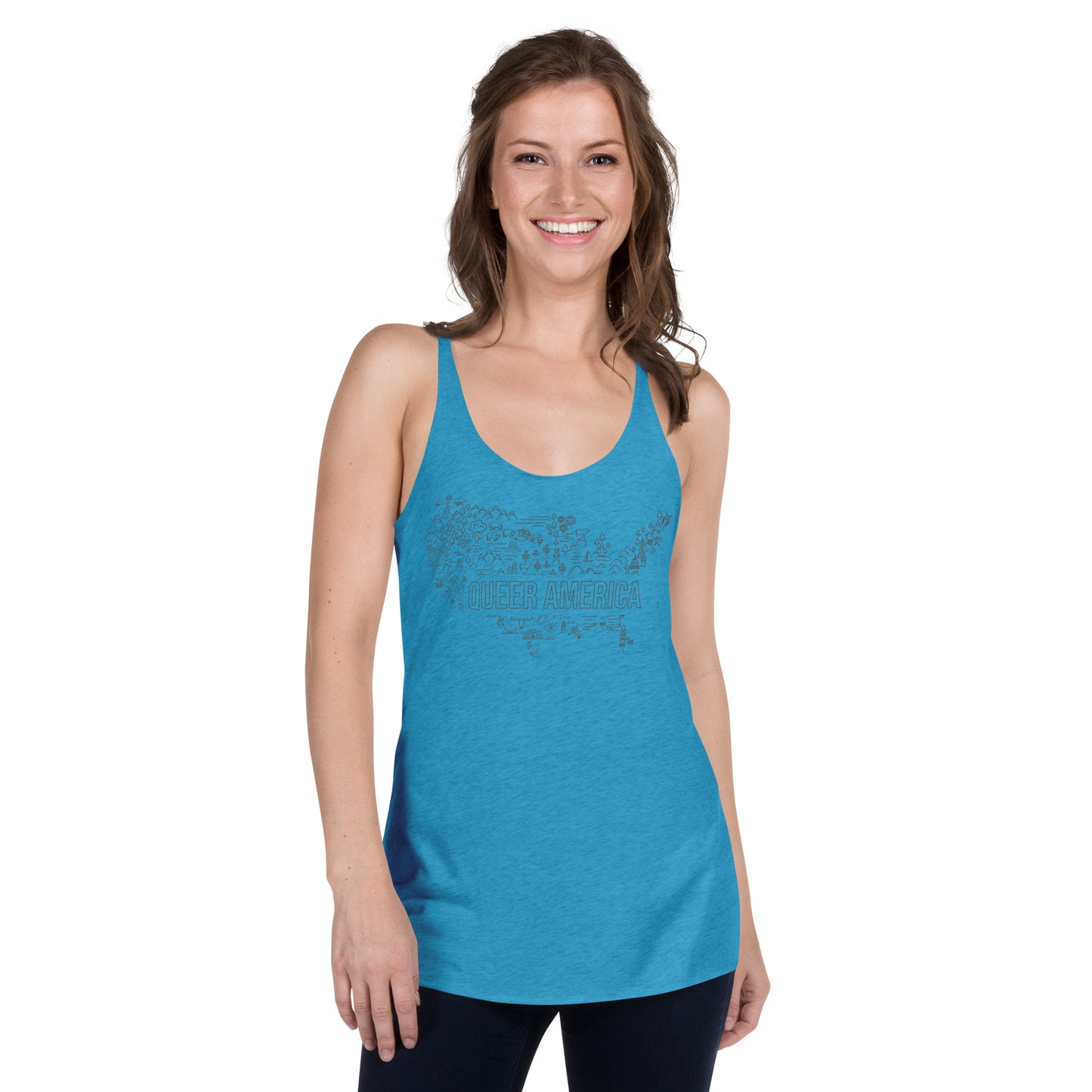 Queer America Map - Women's Tank Top