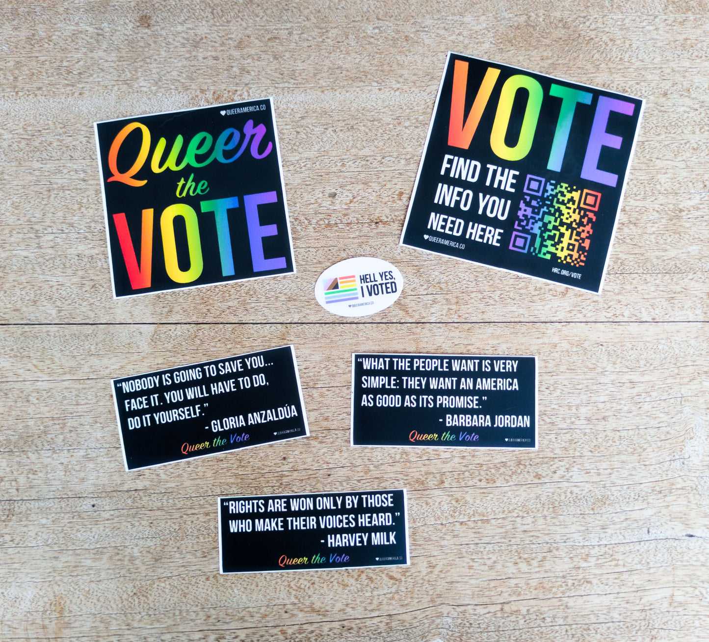 Queer The Vote - 6 Sticker Pack