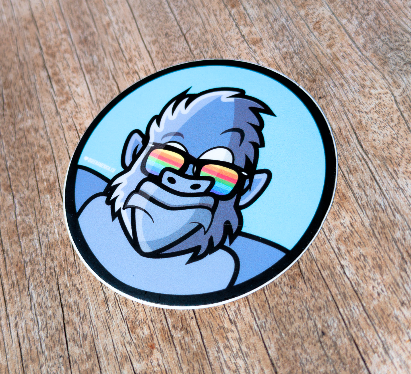 Queer Gorilla - Sticker (3")