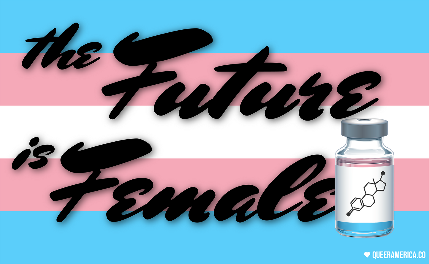 The Future is Female - Sticker (3")