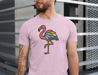 Flamingo Rainbow Pride - Unisex Shirt