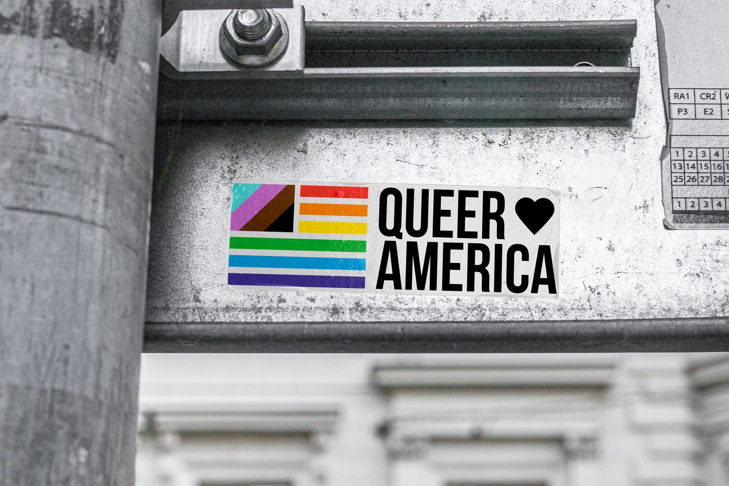 Queer America - Sticker (4")