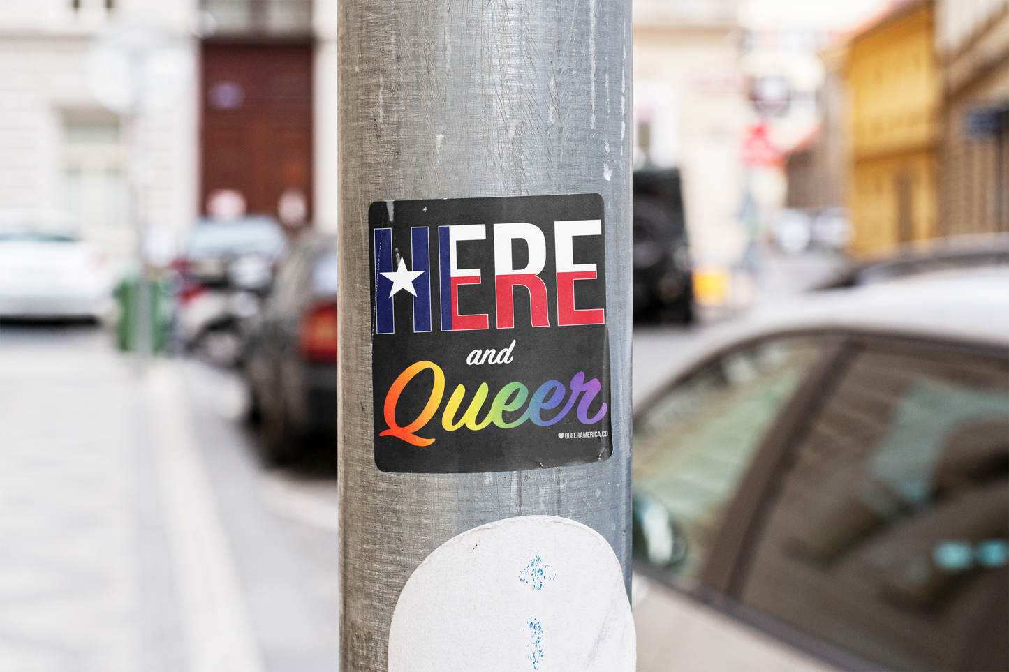 Here and Queer (TX) - Sticker (3")