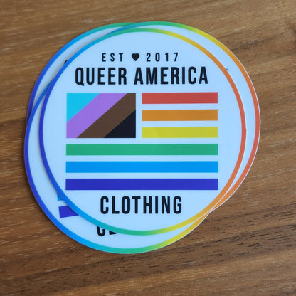 Queer America Logo Sticker (3")