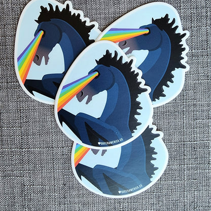 Denver Blucifer Pride Eyes - Sticker (3")