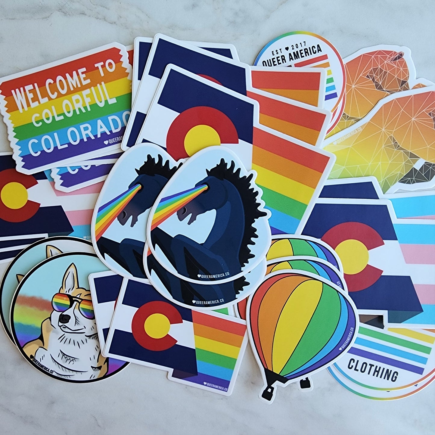 Denver Blucifer Pride Eyes - Sticker (3")