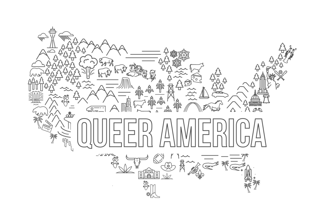 Queer America Map Shirt - Queer America Clothing
