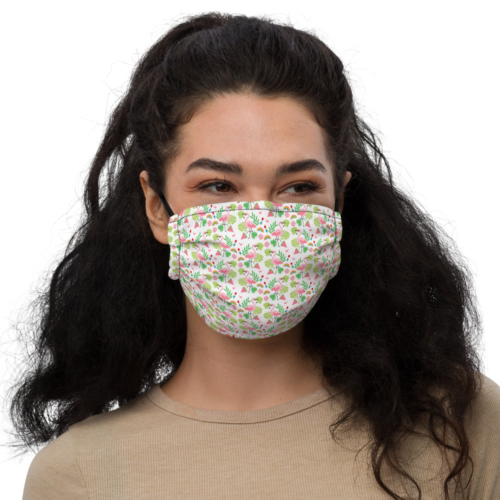 Flamingo Party - Print All-Over Face Mask