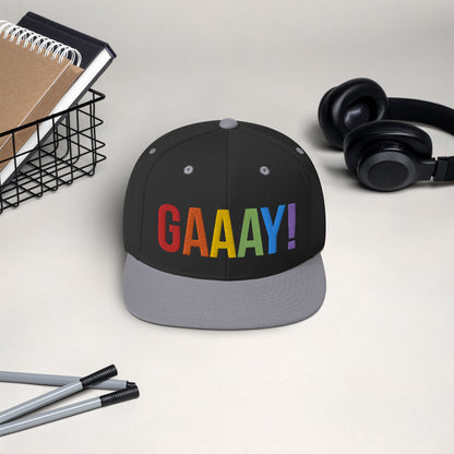 GAAAY! Pride - Snapback Hat (Embroidered)