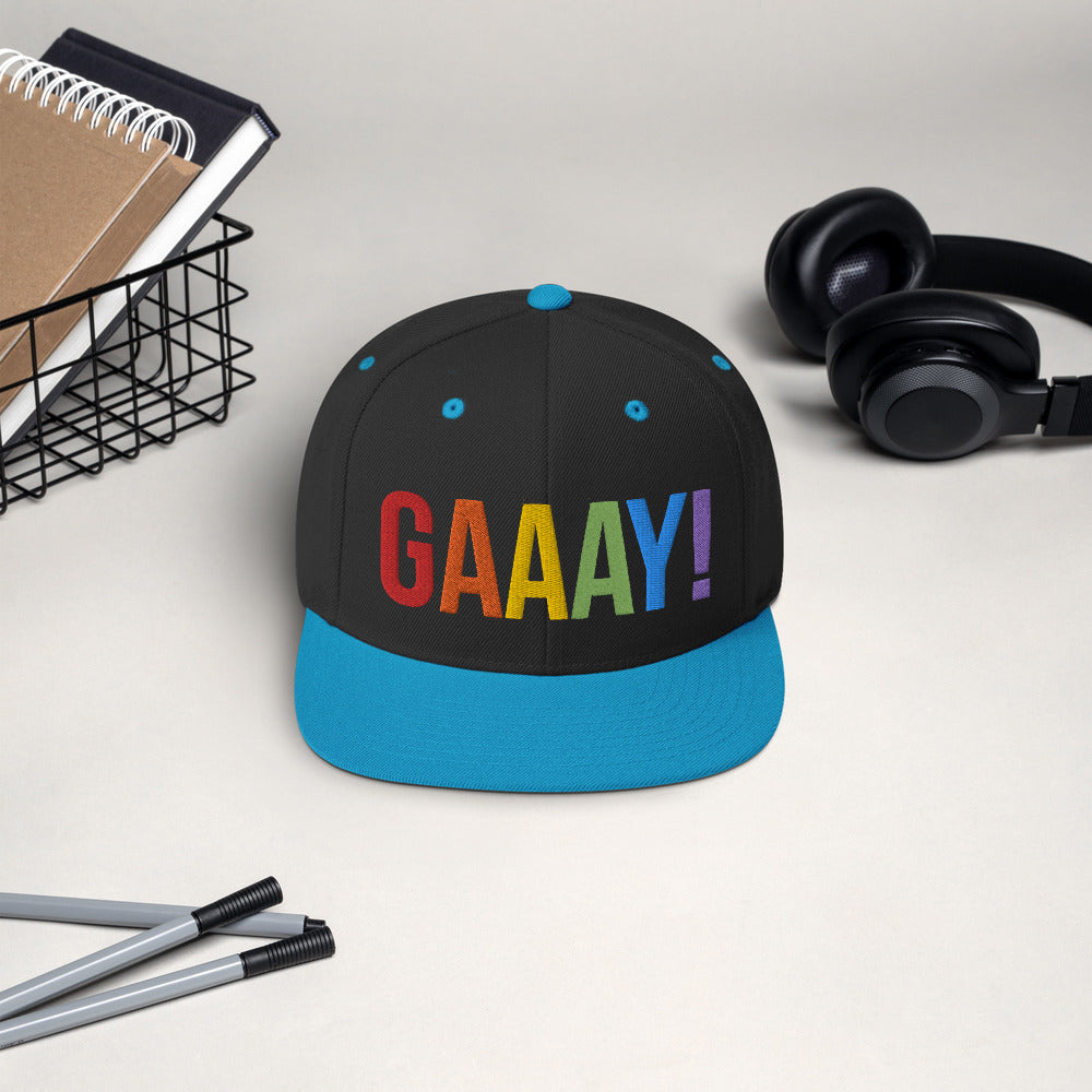 GAAAY! Pride - Snapback Hat (Embroidered)