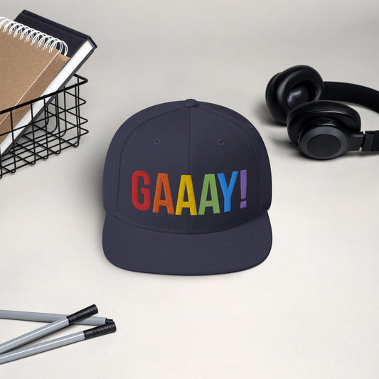 GAAAY! Pride - Snapback Hat (Embroidered)