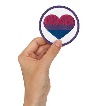Bisexual Pride Heart - Patch (Embroidered)