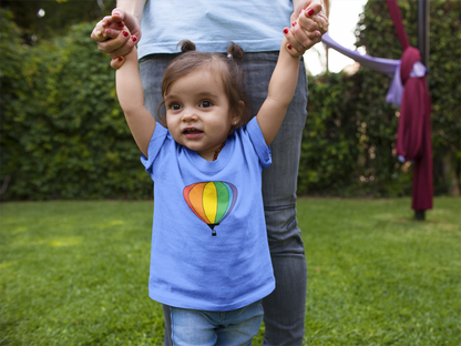 Hot Air Balloon Rainbow - Baby Shirt
