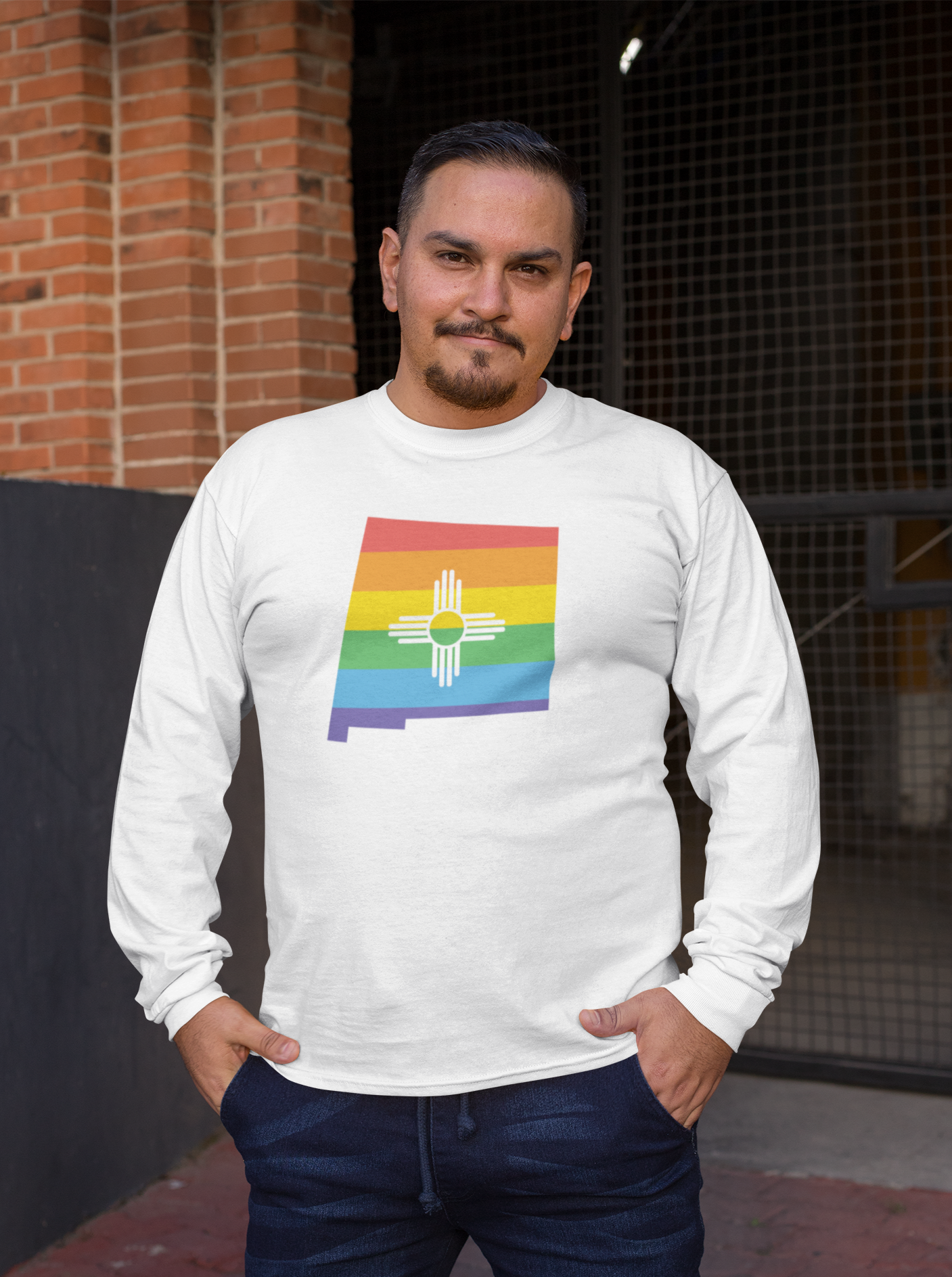 New Mexico State Rainbow - Unisex Long Sleeve