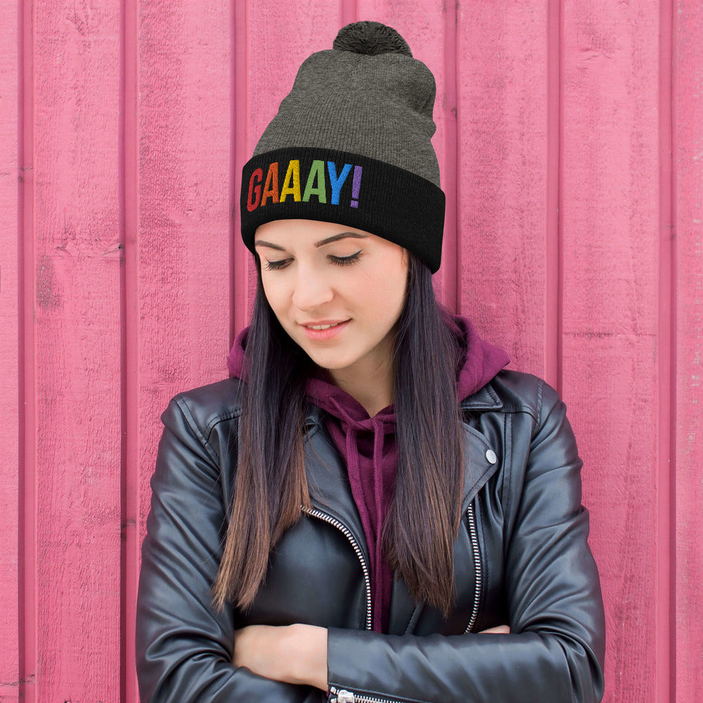 GAAAY! Pride - Pom-Pom Beanie (Embroidered)