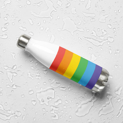 Rainbow Pride Flag Stainless Steel Water Bottle - Queer America Clothing
