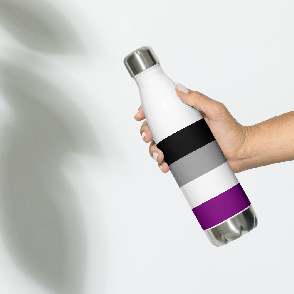 White Dot Stainless Steel Water Bottle