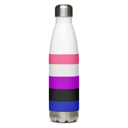 Gender Fluid Pride - Stainless Steel Water Bottle